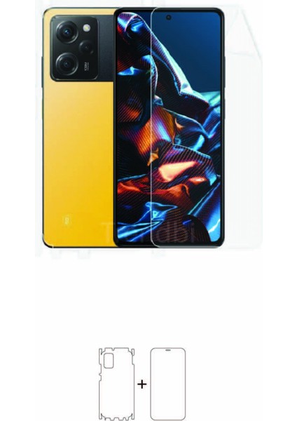 Poco X5 Pro 5g Full Kaplama Ön Arka ve Yan 360 Derece Kaplayan Esnek Poliüretan Film