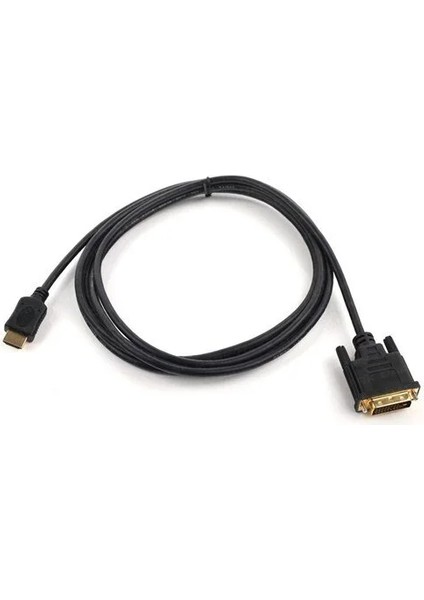 1.5m HDMI To DVI (24+1) Çift Yönlü Görüntü Bağlantı Kablosu 24+1 DVI Erkek HDMI Erkek