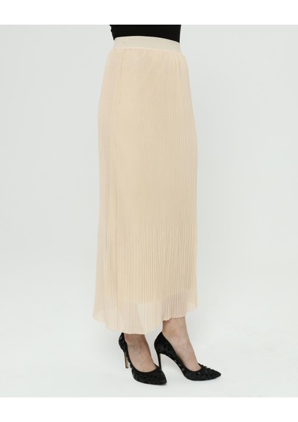 Kadın Pliseli Şifon Uzun Etek fırsatları