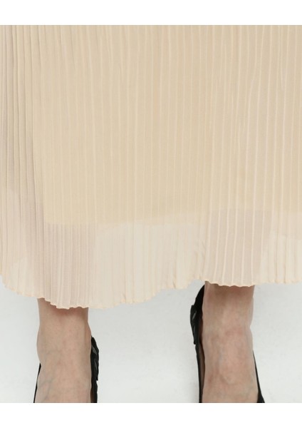 Kadın Pliseli Şifon Uzun Etek indirimleri