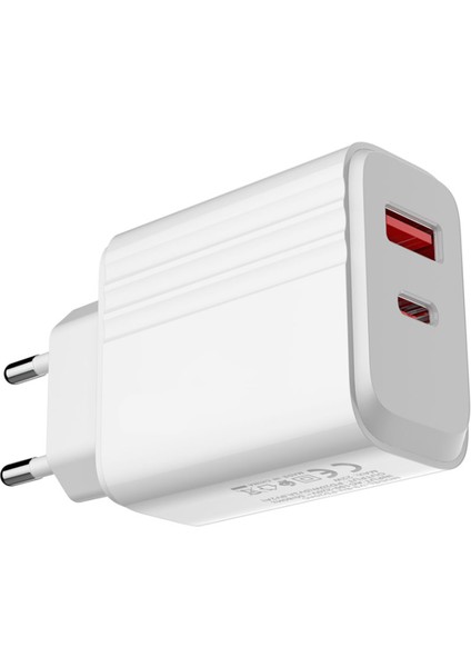 Typ C Şarj Aleti 20W Hızlı Pd To Pd Veya Typ C To Typ C Girişli Çift Çıkış