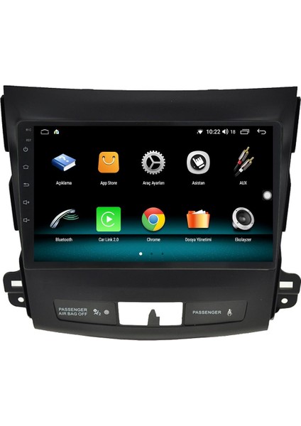 Mitsubishi Outlander Android 10 Multimedya Carplay 2gb Ram + 32GB HDD Navigasyon Ekran indirimleri