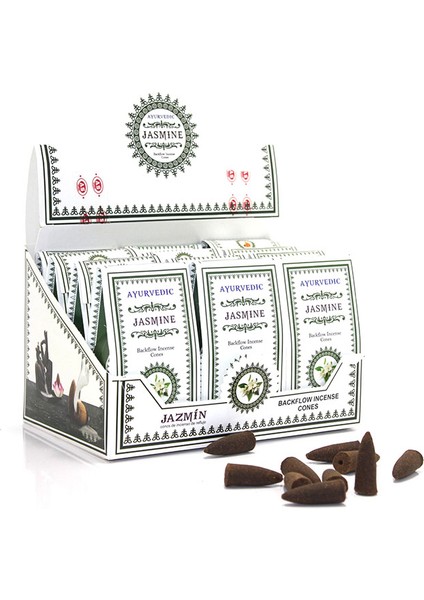Ayurvedic Konik ( Geri Akış ) Tütsü Jasmine Aromalı Konik Jasmine