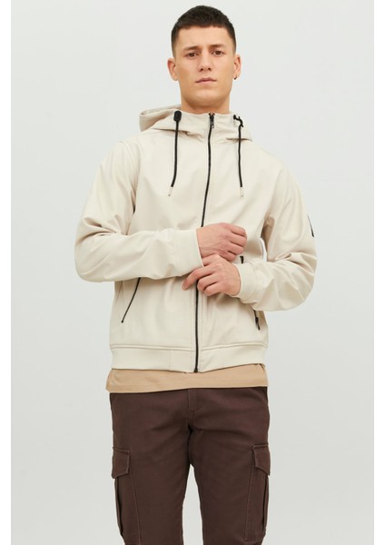 Jack & Jones Erkek Jjebasıc Suya Dayanıklı Softshell Ceket 12236300 Taş