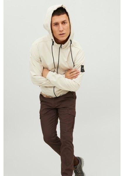 Jack & Jones Erkek Jjebasıc Suya Dayanıklı Softshell Ceket 12236300 Taş