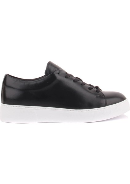 Sail Lakers - Siyah Deri Bağcıklı Erkek Sneaker