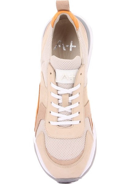 Sail Lakers - Bej, Krem Süet, Turuncu Deri Bağcıklı Erkek Günlük Ayakkabı indirimleri