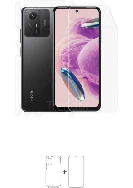 Xiaomi Redmi Note 12S Full Kaplama Ön Arka ve Yan 360 Derece Kaplayan Esnek Poliüretan Film