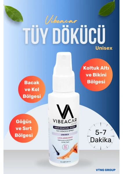 Tüy Dökücü Krem Sprey Pürüzsüz Bir Cilt İçin 100 ml