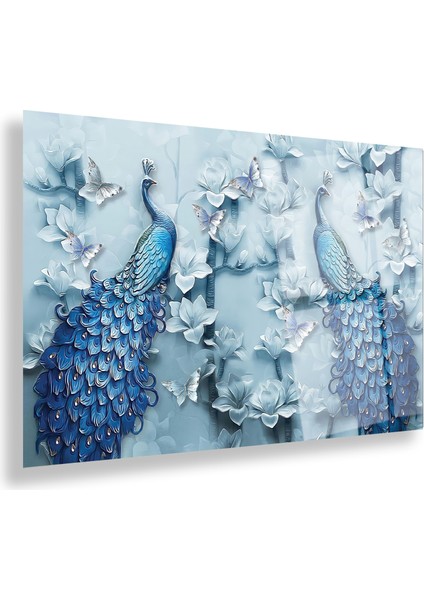 3D Tavus Kuşu Cam Tablo fiyatları