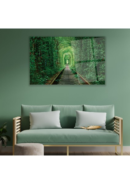 Baharın Esaleti Cam Tablo