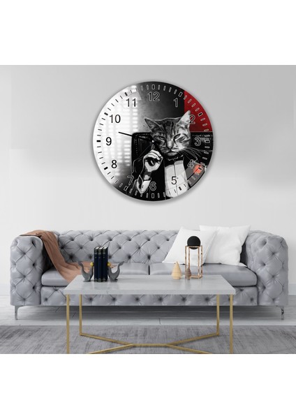Kedi Cam Saat - 40 cm modelleri