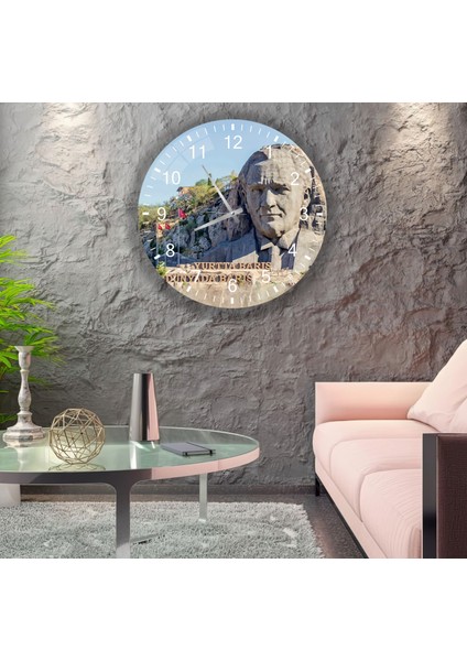 Atatürk Cam Saat - 60 cm