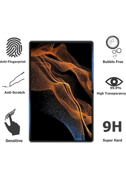 Samsung Galaxy Tab S9 Ultra 14.6 Inç Tablet Ekran Koruyucu Nano Full Kaplama Esnek Kırılmaz Cam SM-X910