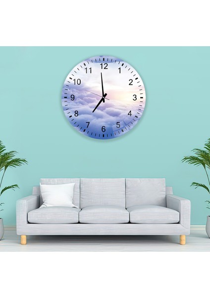 Bulut Cam Saat - 60 cm