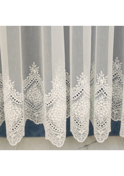 Tül Perde Keten Görünümlü Zemin Ütü Istemez Yeni Sezon Etek Işlemeli Tül Perde 1x3 Sık Pileli Tül Perde fırsatları