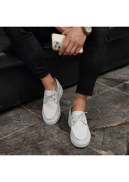 Sail Lakers - Beyaz Deri Erkek Günlük Ayakkabı modelleri