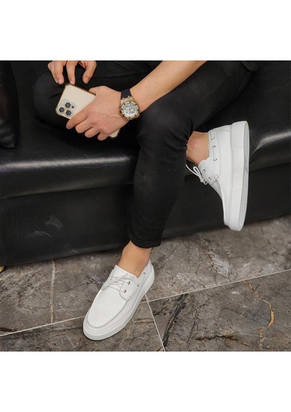 Sail Lakers - Beyaz Deri Erkek Günlük Ayakkabı fırsatları