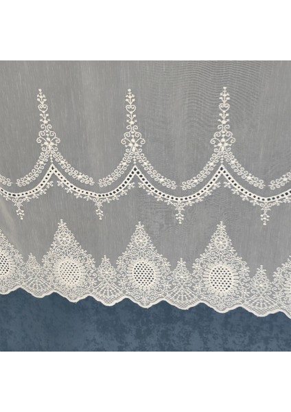 Tül Perde Serpme Desenli Yeni Sezon Keten Görünümlü Zemin Ütü Sezmez Tül Perde 1x3 Sık Pileli Tül Perde indirimleri