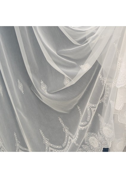 Tül Perde Serpme Desenli Yeni Sezon Keten Görünümlü Zemin Ütü Sezmez Tül Perde 1x3 Sık Pileli Tül Perde fiyatları