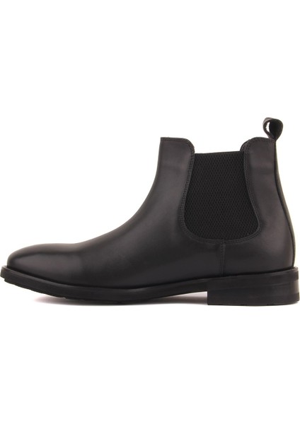 Sail Lakers - Siyah Deri Eva Taban Erkek Chelsea Bot modelleri