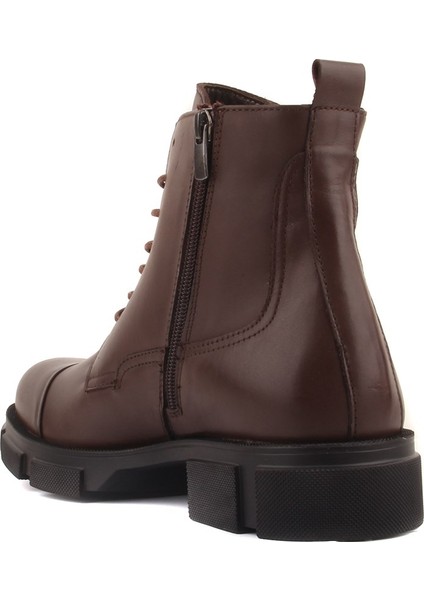 Sail Lakers - Kahverengi Deri Fermuarlı Erkek Bot fırsatları