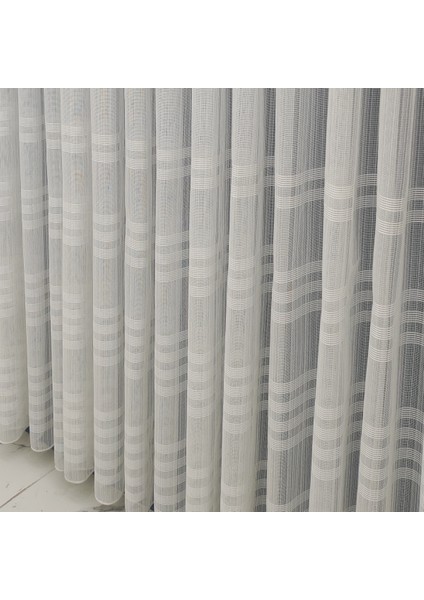 Tül Perde Ağır Gramajlı Sıra Bantlı Sade Kullanışlı Tül Perde 1x3 Sık Pileli Tül Perde fırsatları