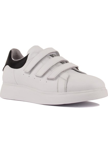 Sail Lakers - Beyaz Deri Cırtlı Erkek Sneaker