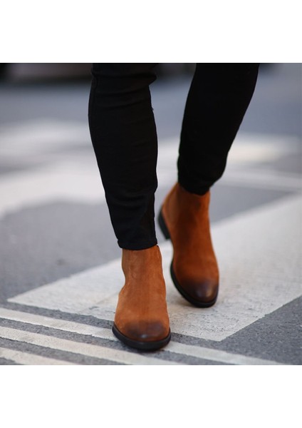 Sail Lakers - Taba Süet Deri Eva Taban Erkek Chelsea Bot modelleri