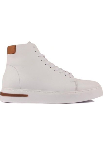 Sail Lakers - Beyaz Deri Bağcıklı Erkek Sneaker