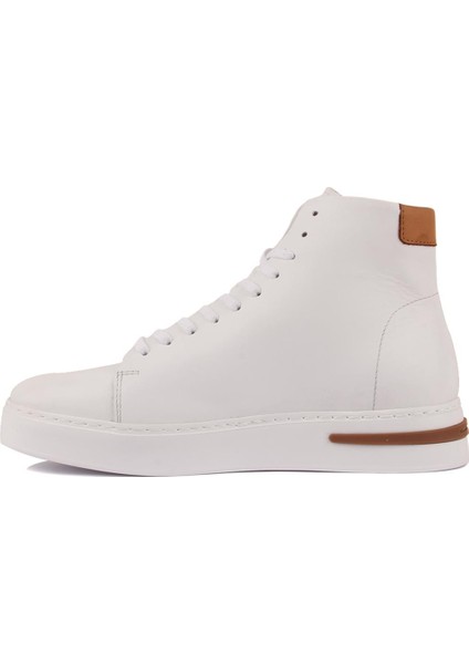 Sail Lakers - Beyaz Deri Bağcıklı Erkek Sneaker