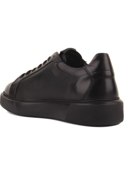 Sail Lakers - Siyah Deri Erkek Sneaker