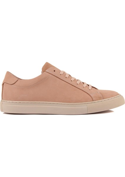 Sail Lakers - Pudra Nubuk Deri Bağcıklı Erkek Sneaker