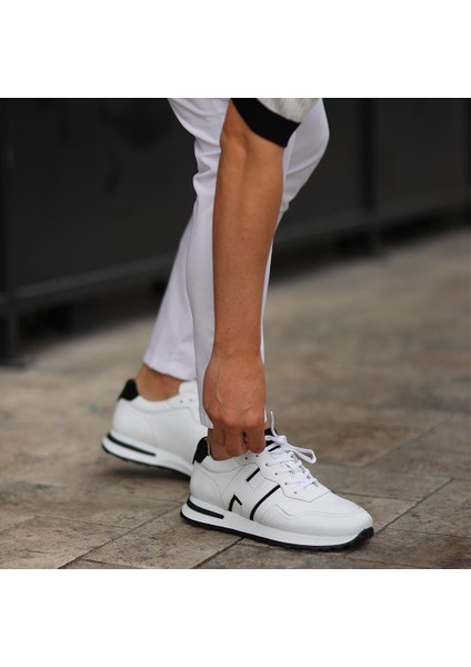 Sail Lakers - Beyaz Deri Bağcıklı Erkek Günlük Ayakkabı indirimleri