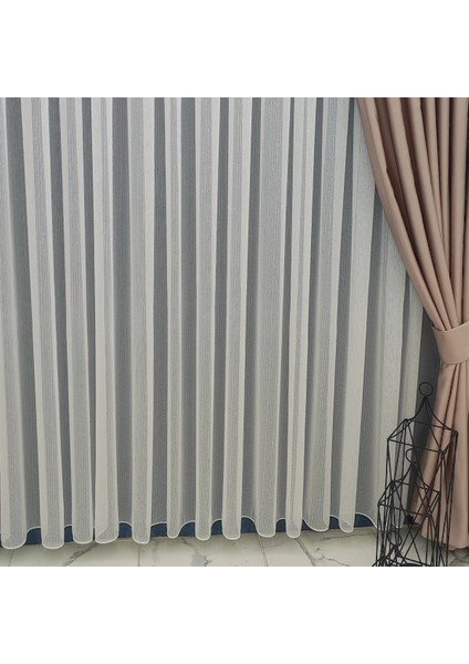 Tül Perde Işıltı Serisi Yeni Sezon Kaliteli Tok Kumaş Ütü Sevmez Tül Perde 1x2 Seyrek Pileli Tül Perde