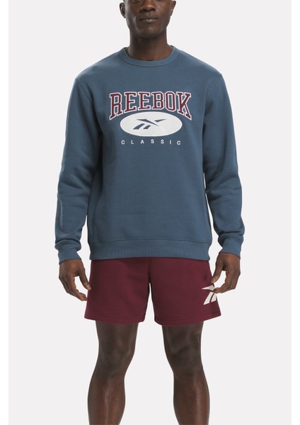 Archıve Essentıals Crew Havacı Mavı Sweatshirt