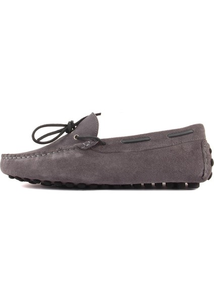 Sail Lakers - Gri Süet Erkek Loafer modelleri