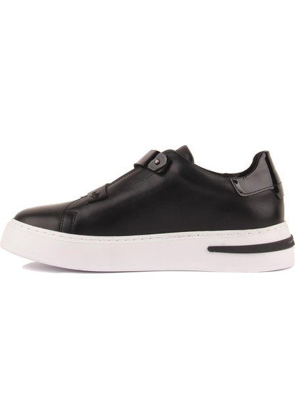 Sail Lakers - Siyah Deri Bağcıksız Erkek Sneaker modelleri