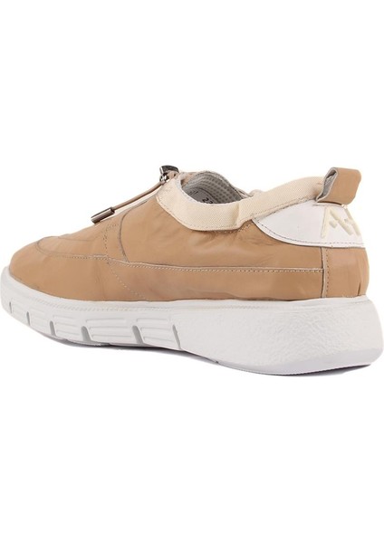 Özel Üretim - Bej Deri Erkek Günlük Ayakkabı fırsatları
