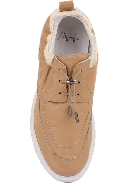 Özel Üretim - Bej Deri Erkek Günlük Ayakkabı indirimleri