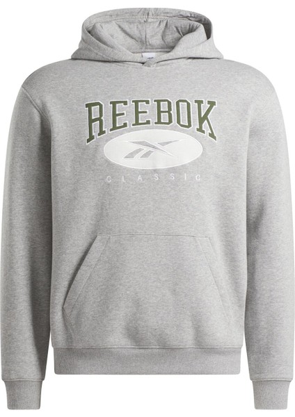 Archive Essentials Erkek Gri Kapüşonlu Sweatshirt fırsatları