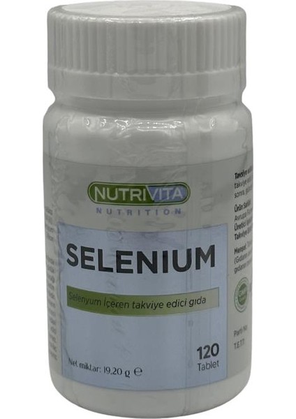 Selenium 200 mcg Selenyum 120 Tablet