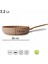 Altın Renk Kulplu Granit Tava 28 cm 2
