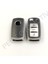 Skoda 3 Tuş Sustalı Anahtar Kılıfı Süperlüx Gümüş 1