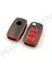 Skoda 3 Tuş Sustalı Anahtar Kılıfı Süperlüx Kırmızı 1