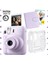 Instax Mini 12 Lila Fotoğraf Makinesi-20'lu Film-Kare Albüm ve Şeffaf Kılıf Seti 1