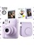 Instax Mini 12 Lila Fotoğraf Makinesi-20'li Film-Çerçeve ve Deri Kılıf Seti 1