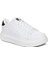 156 Beyaz-Siyah Cilt Sneaker Ayakkabı 2