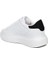 156 Beyaz-Siyah Cilt Sneaker Ayakkabı 3