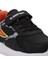 KASHI IN Unisex Çocuk Sneaker Koşu & Yürüyüş Ayakkabısı Siyah / Turuncu 4